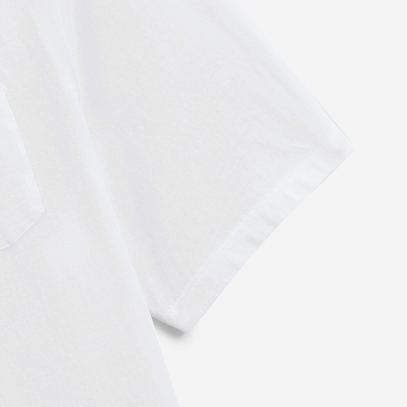 Maglietta a maniche corte con collo rotondo Tim bianca con taschino sul petto da uomo SERGE BLANCO