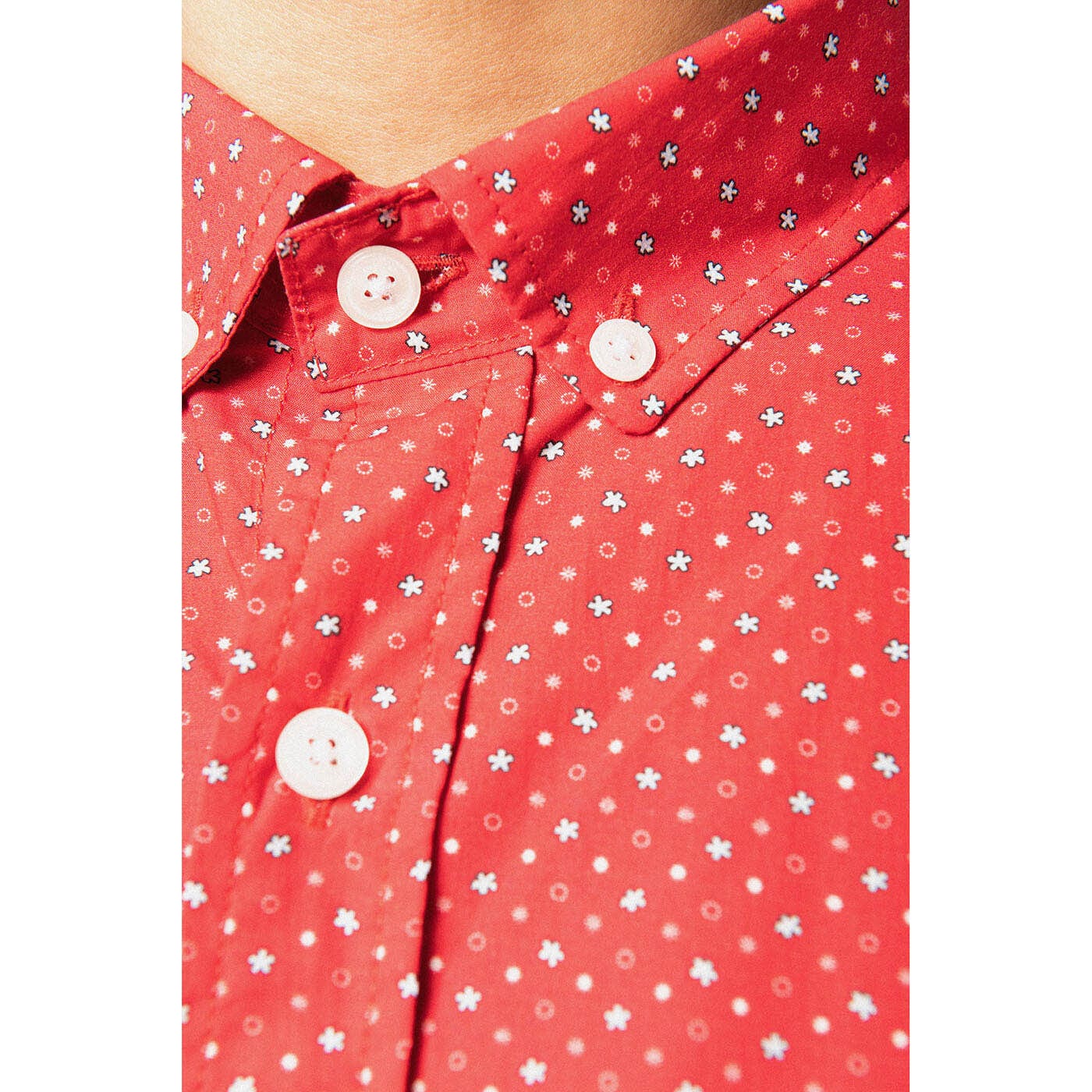 Lange mouwen shirt met fantasy sneeuwvlokken print