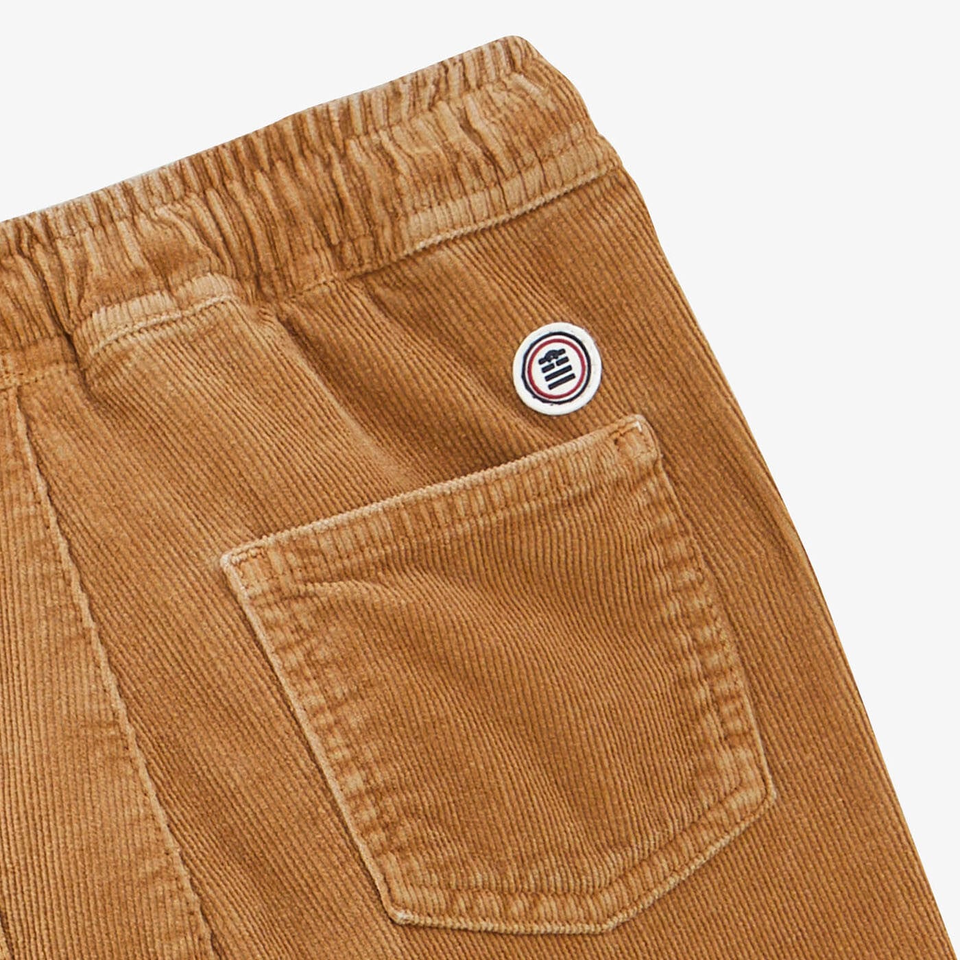 Chino van fluweel 734 Junior met elastische tailleband in beige