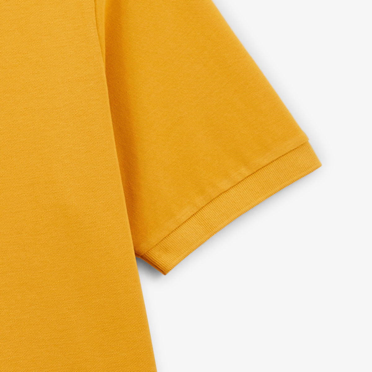 Lucas korte mouwen katoenen piqué polo shirt goudgeel voor heren SERGE BLANCO