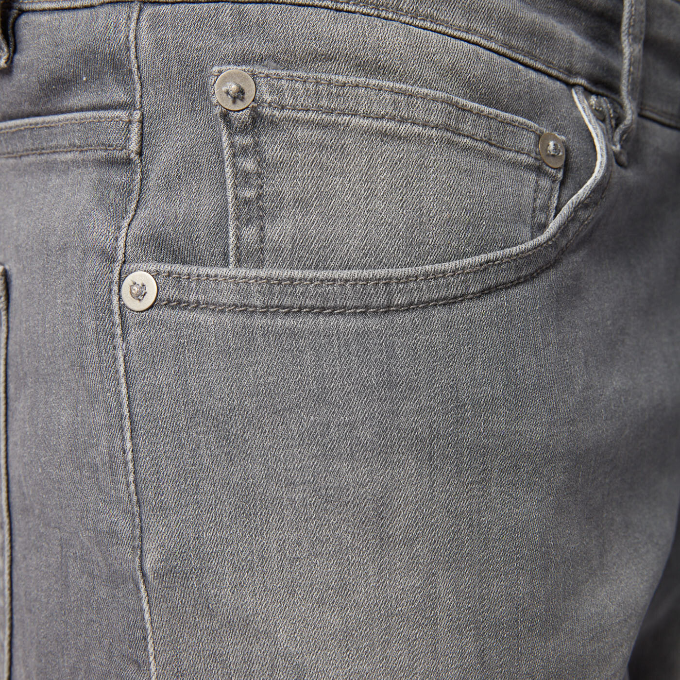 Bermuda denim 5 poches gris