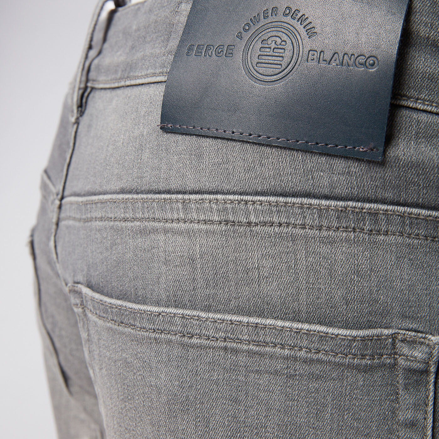 Bermuda denim 5 poches gris