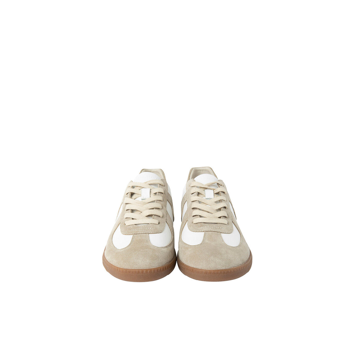 Tennis bi-matière beige