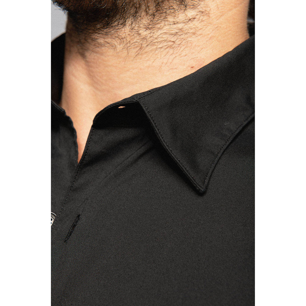 Chemise manches longues noir