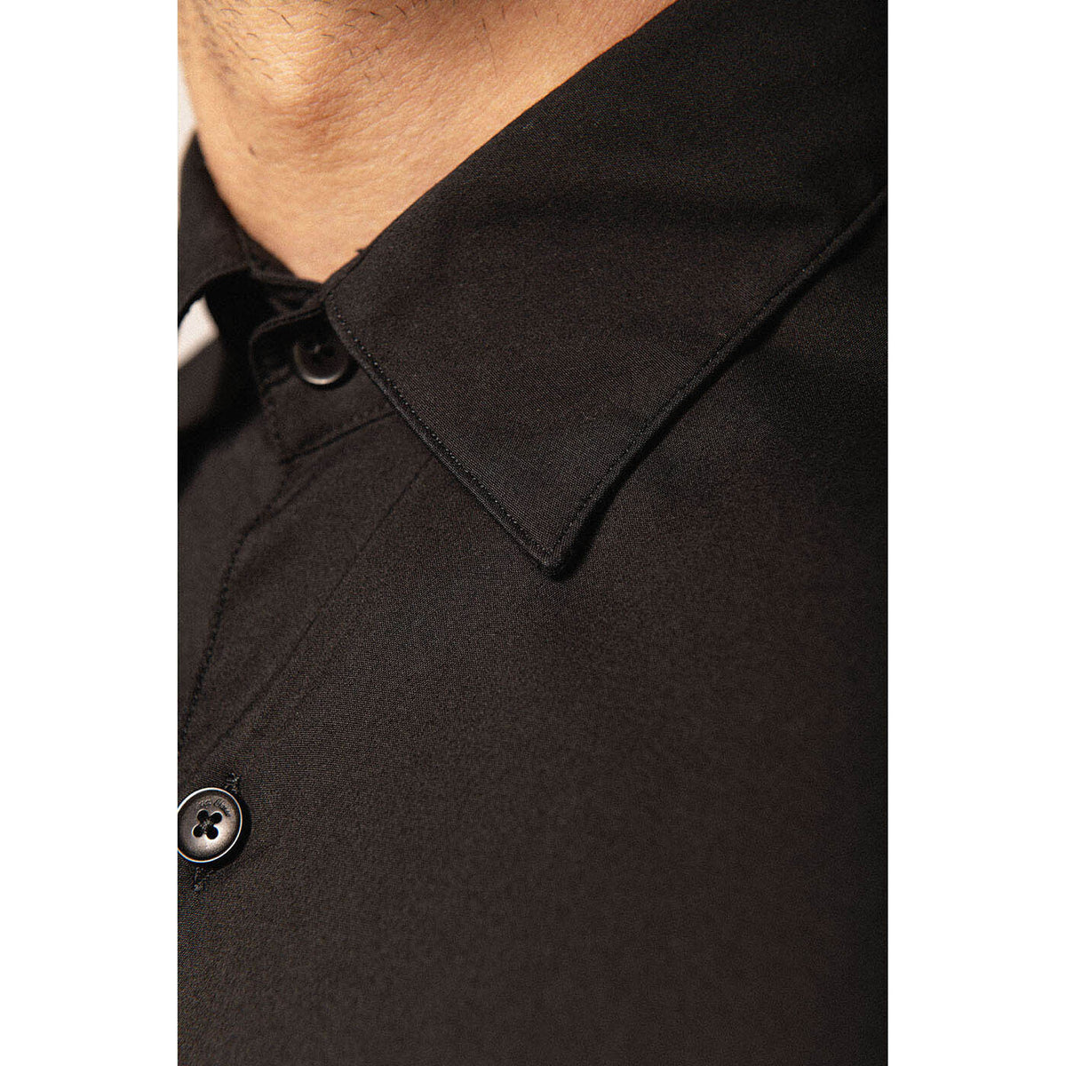 Chemise manches longues noir