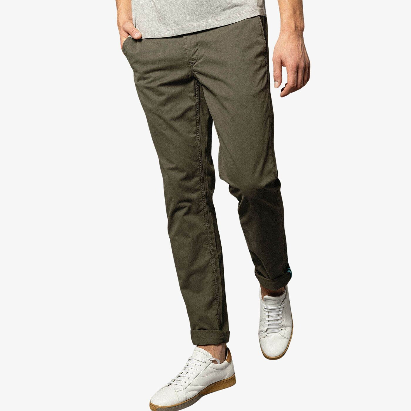 Chino 702 coupe comfort vert foncé