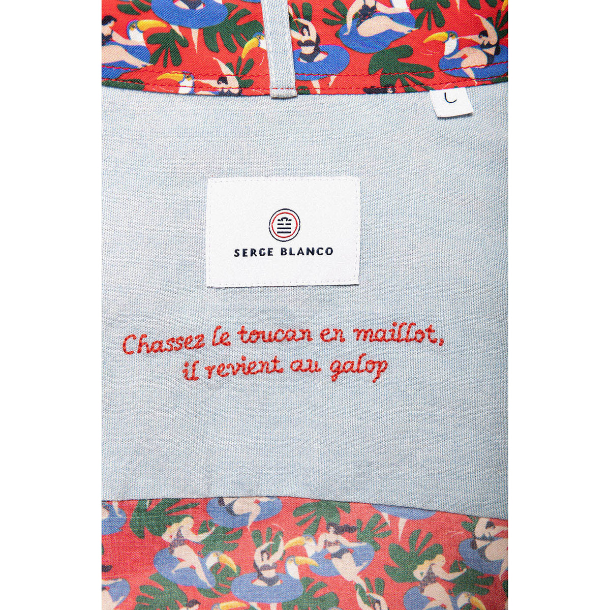 Chemise Manches Courtes À  Imprimé Fantaisie Toucan