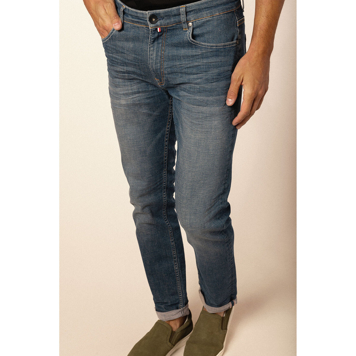 Jean Powertwist 5 Poches Slim Fit