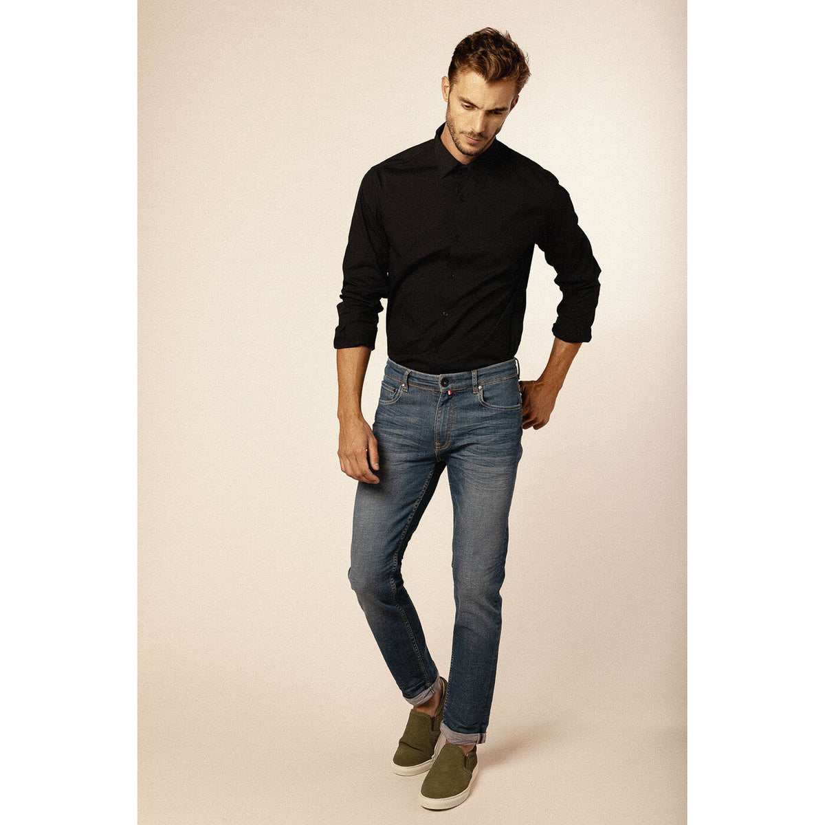 Jean Powertwist 5 Poches Slim Fit