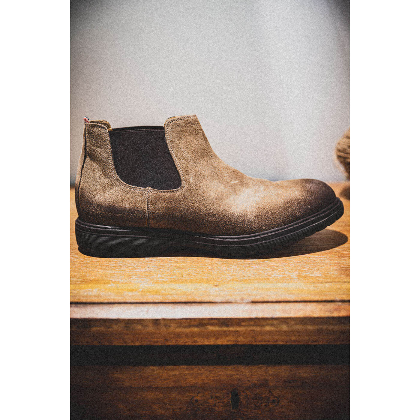 Bottine en nubuck cognac