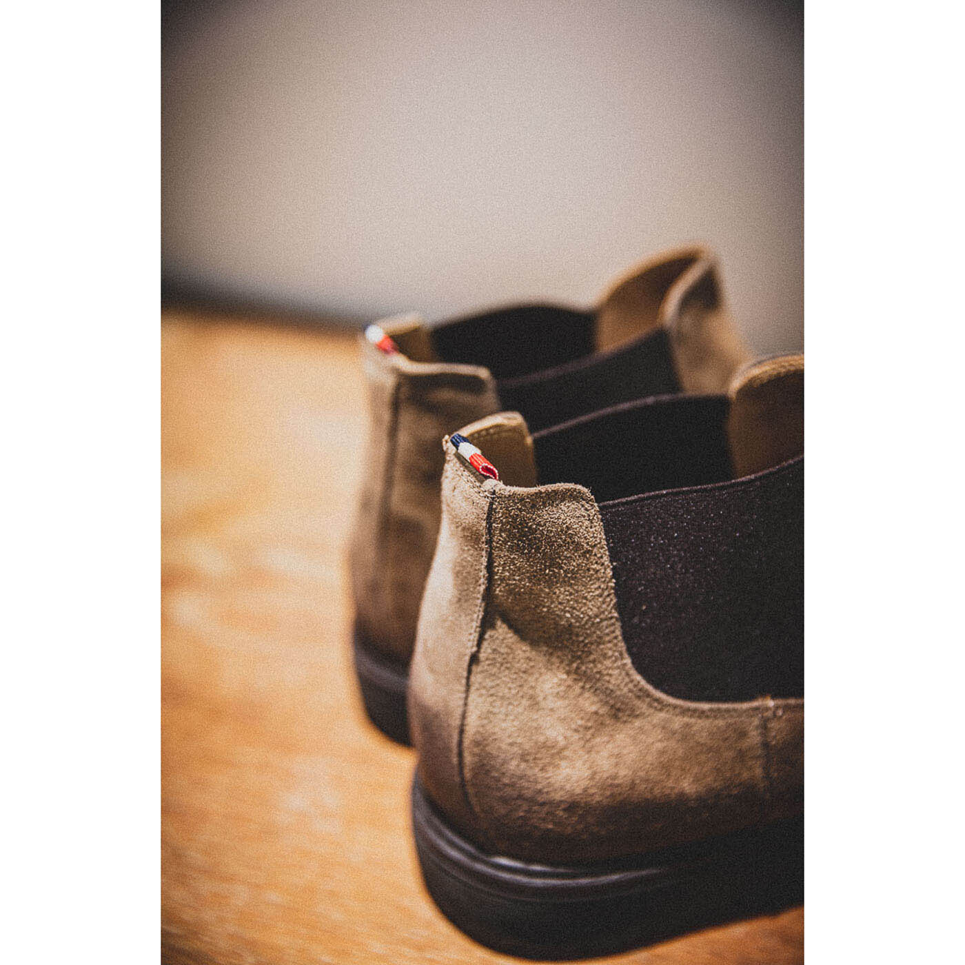 Bottine en nubuck cognac