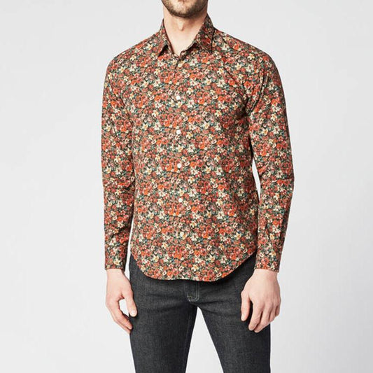 Chemise Manches Longues À  Motif Fleurs