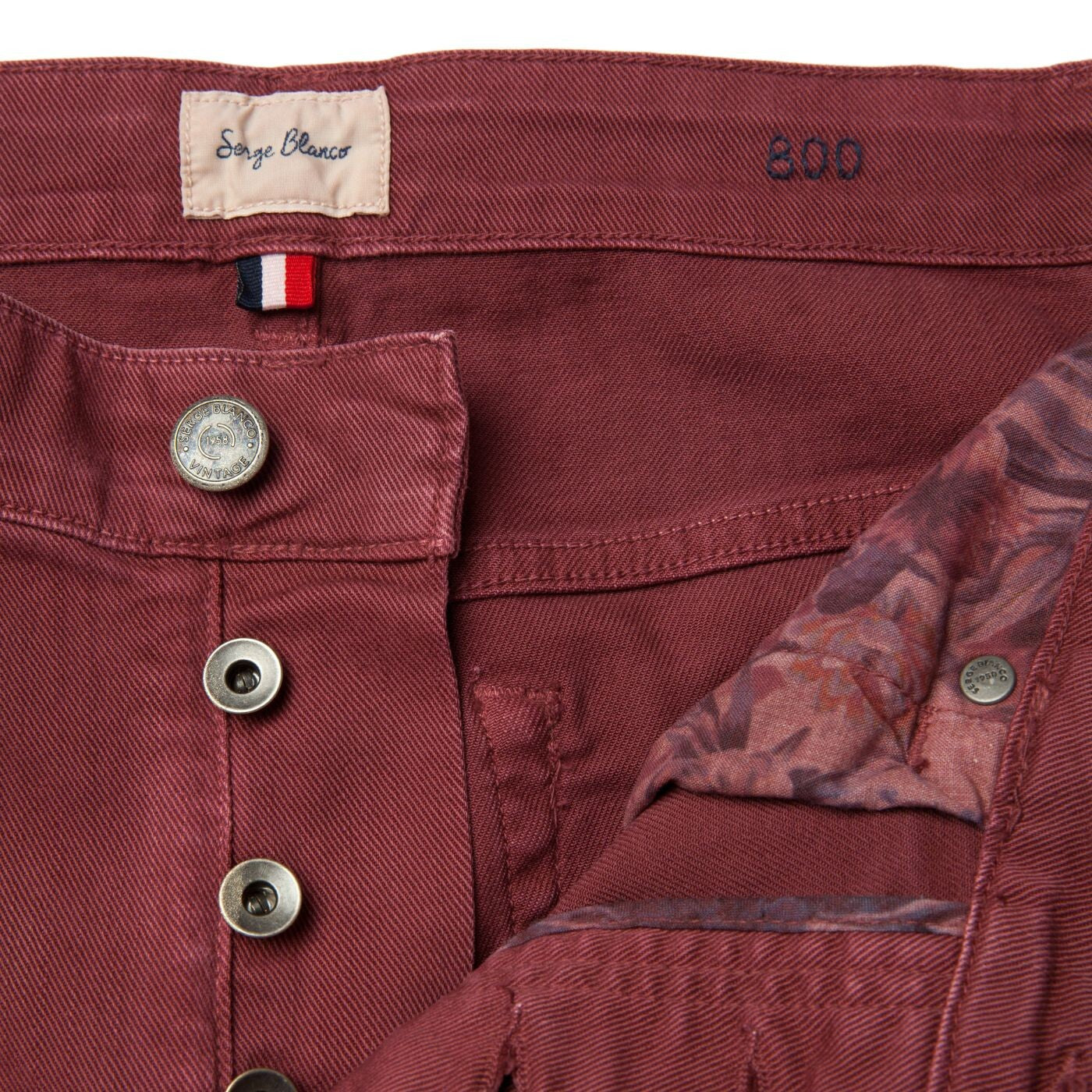 Pantalon 800 burgundy