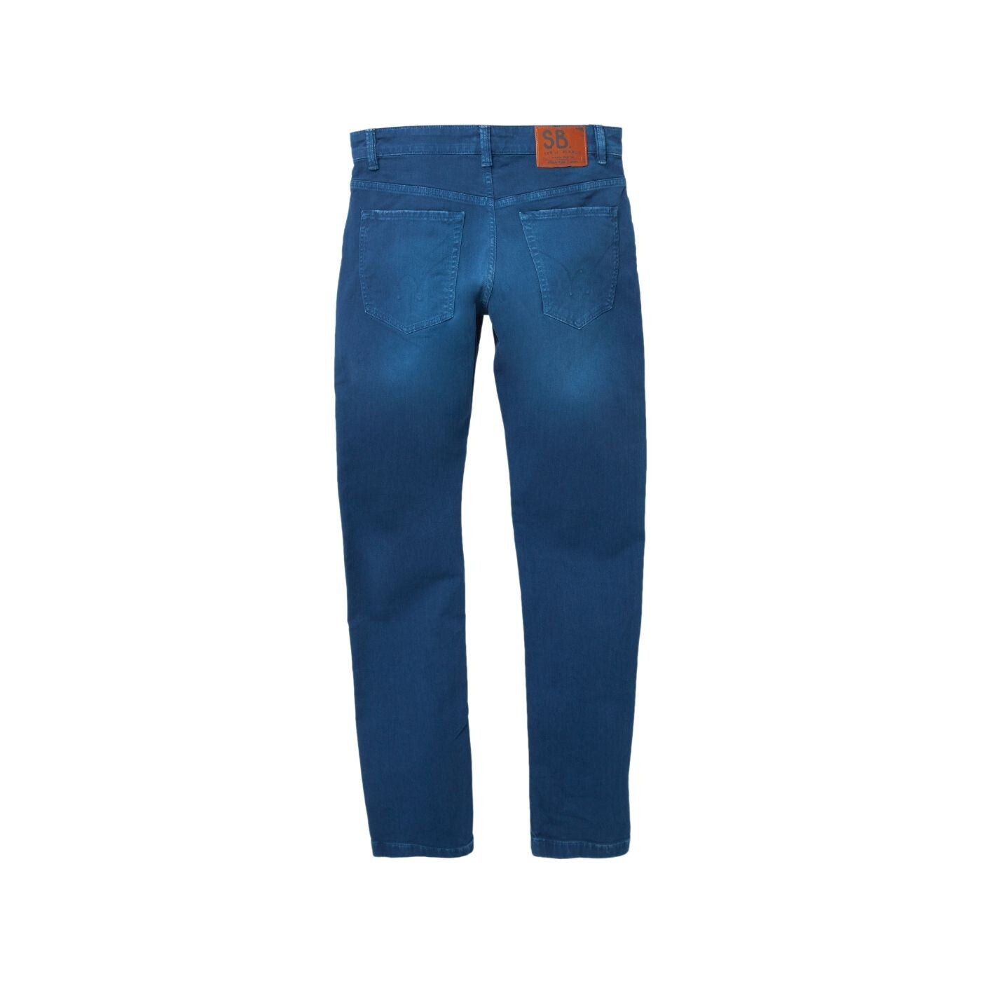 Pantalon en toile stretch indigo