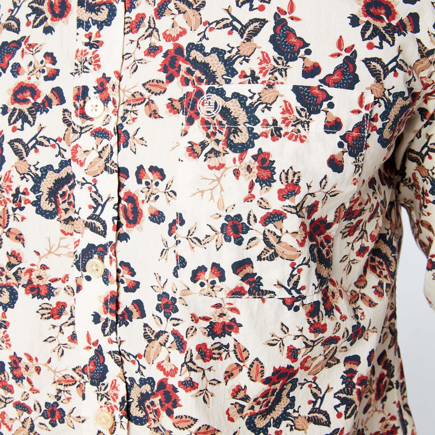 Chemise homme à fleurs coupe ajustée