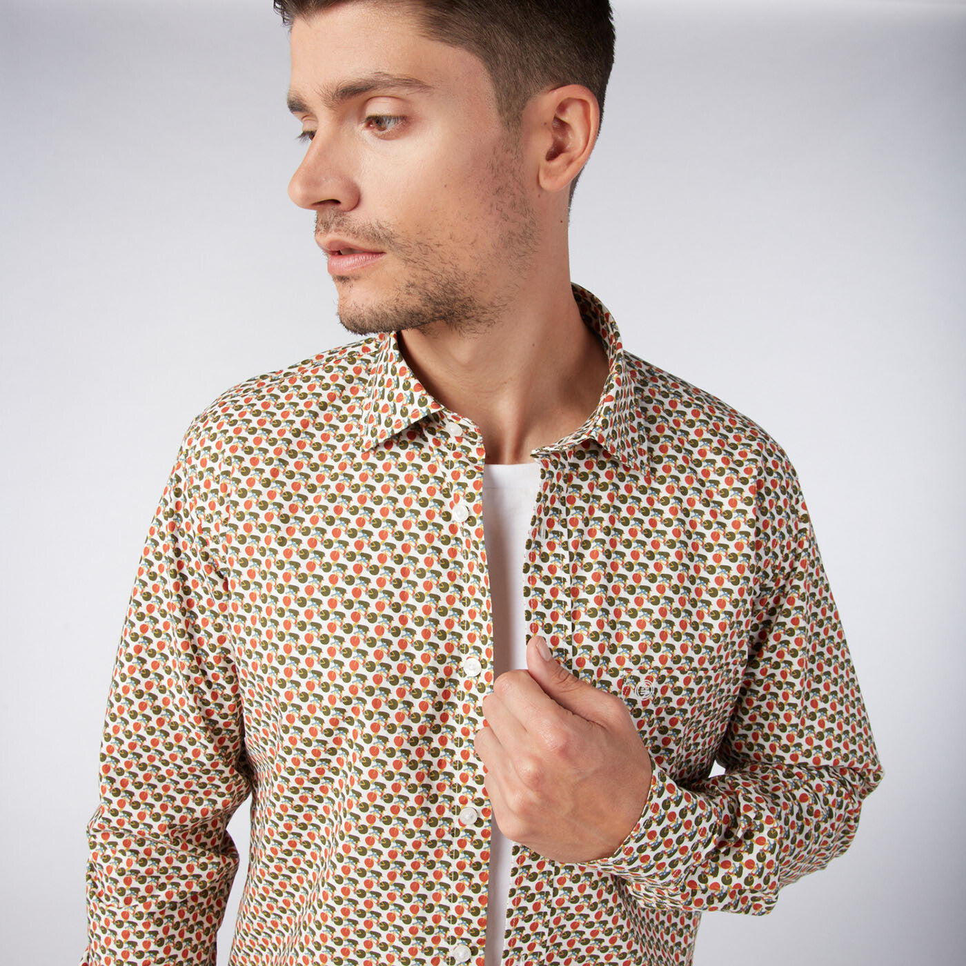 Chemise homme Liberty à motifs coupe ajustée