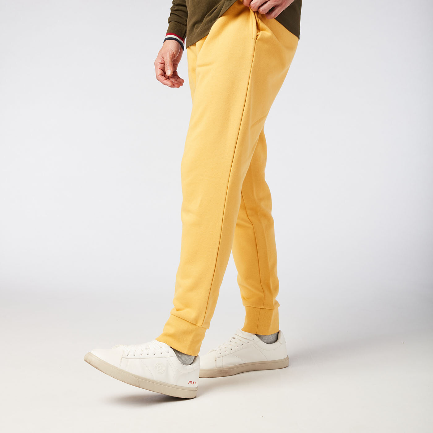 Jogging homme en molleton jaune