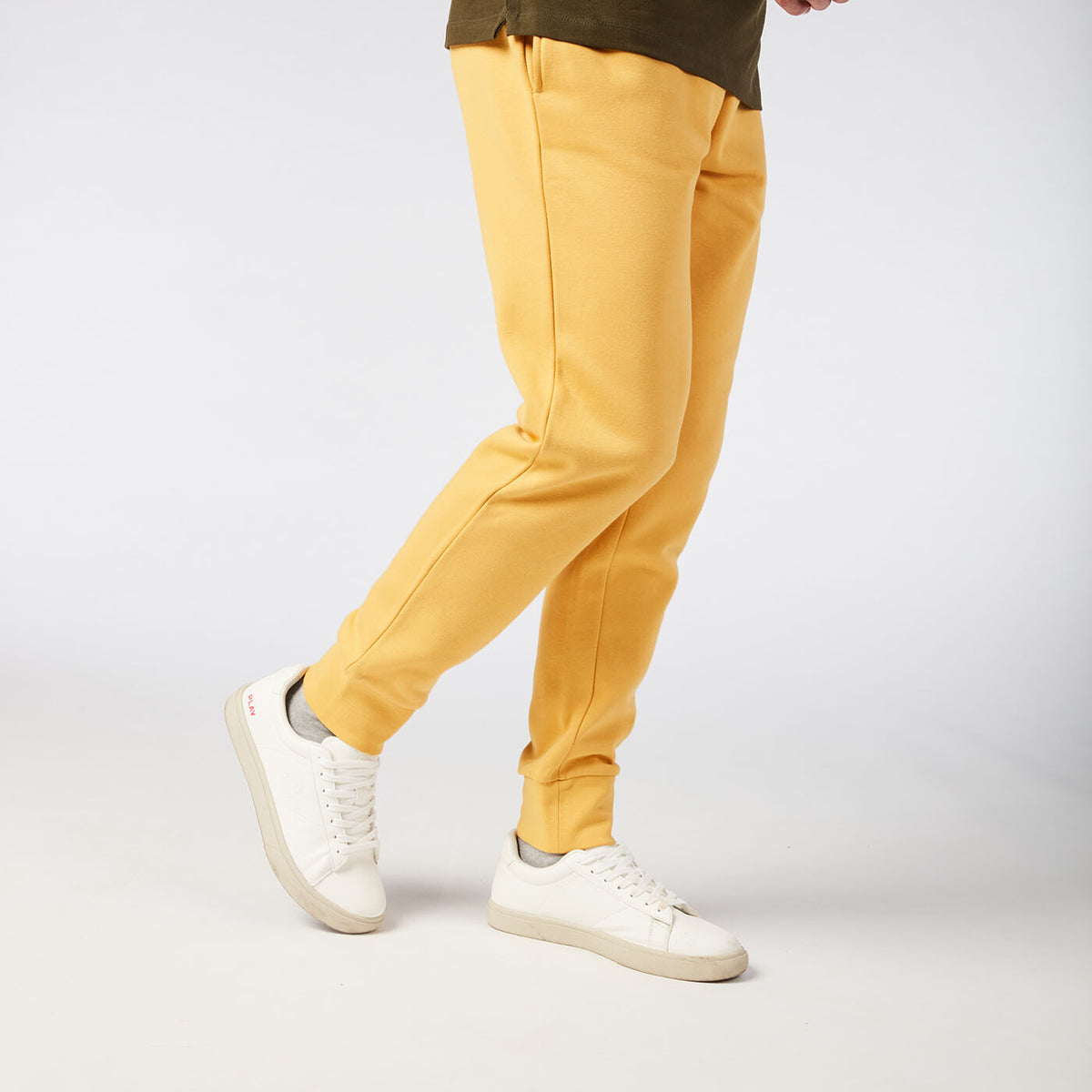 Jogging homme en molleton jaune