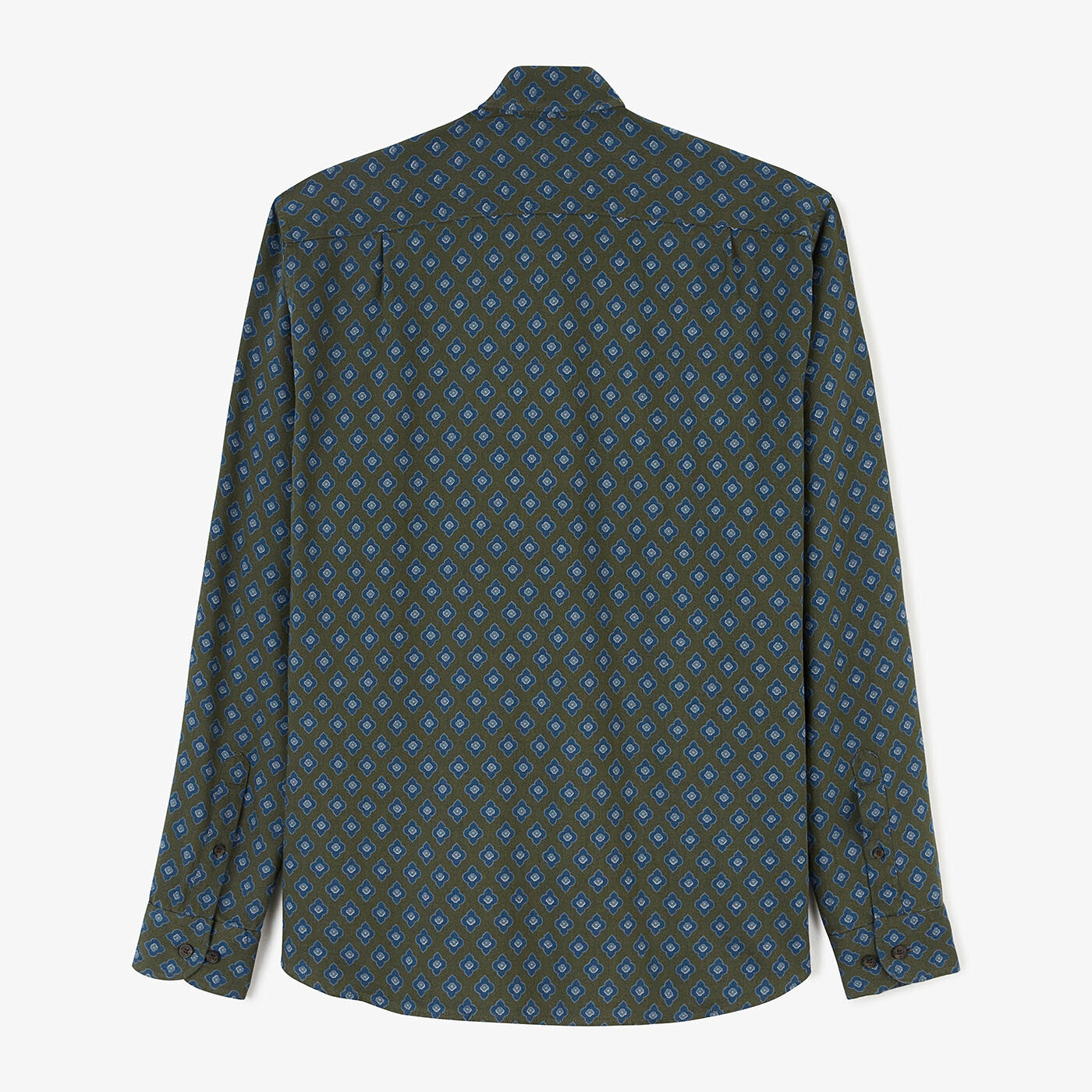 Chemise homme en flanelle imprimée coupe ajustée