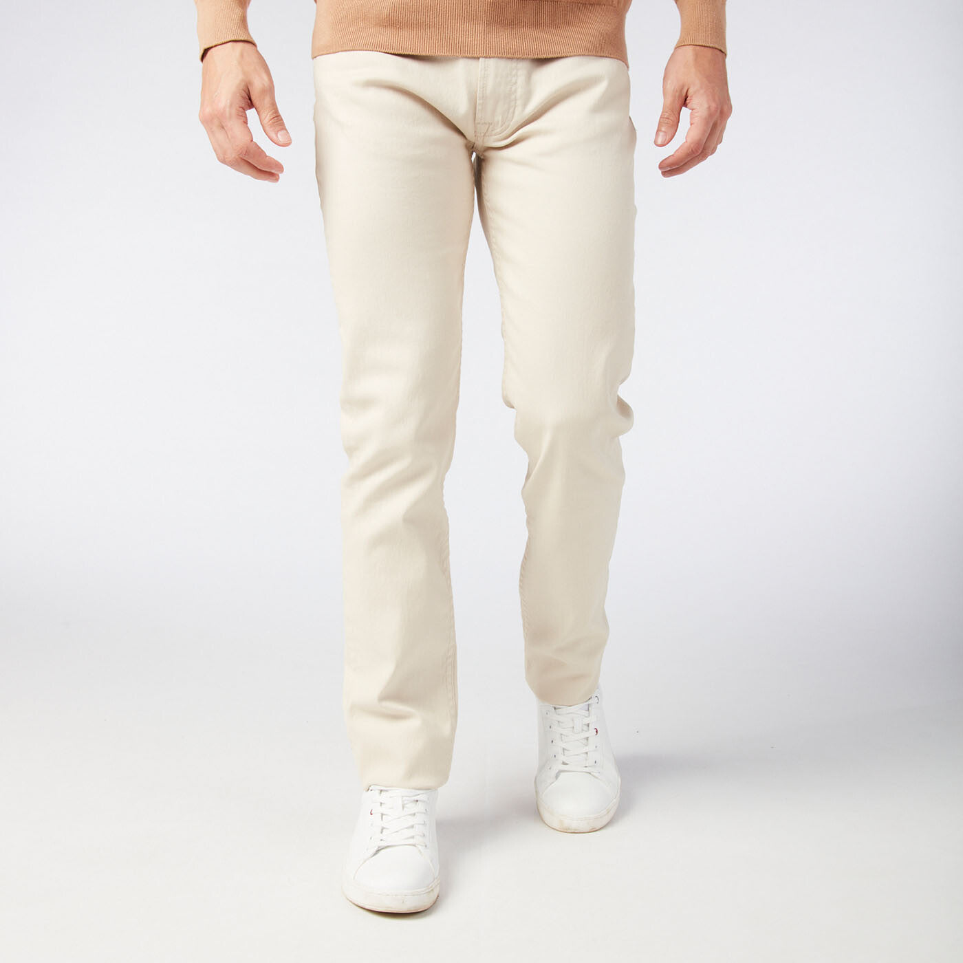 Jean homme 5 poches coupe slim 325 beige