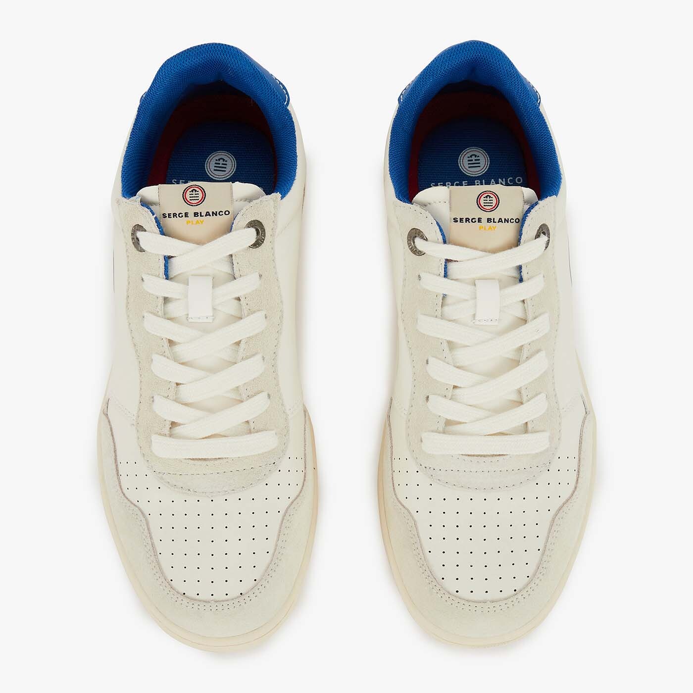 Sneakers Menry en cuir bleu pacific