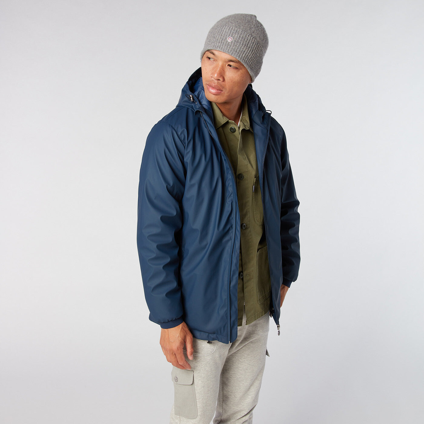 Parka Neoprene bleu marine