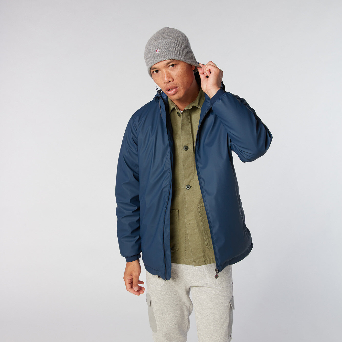 Parka Neoprene bleu marine