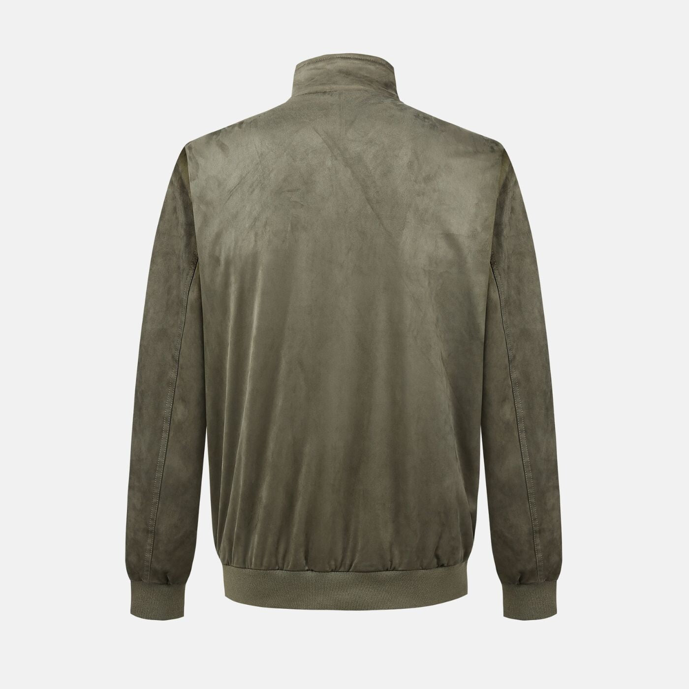 Blouson Florent zippé en suède militaire