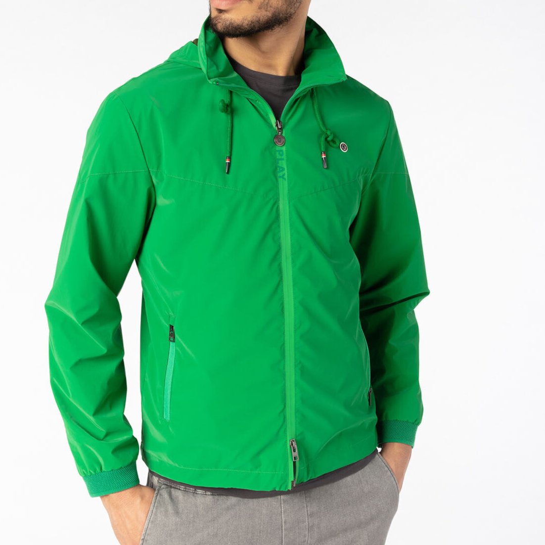 Veste coupe-vent vert Gazon PLAY