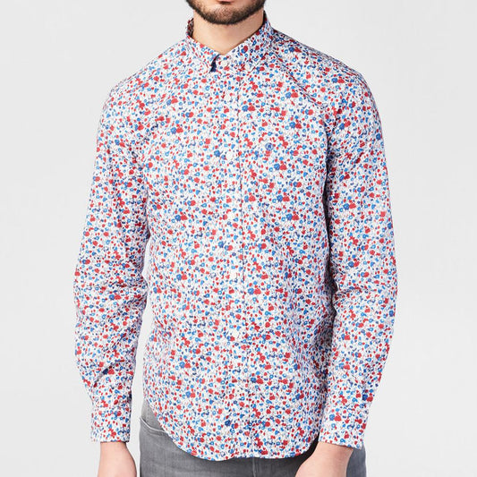 Chemise manches longues imprimé floral