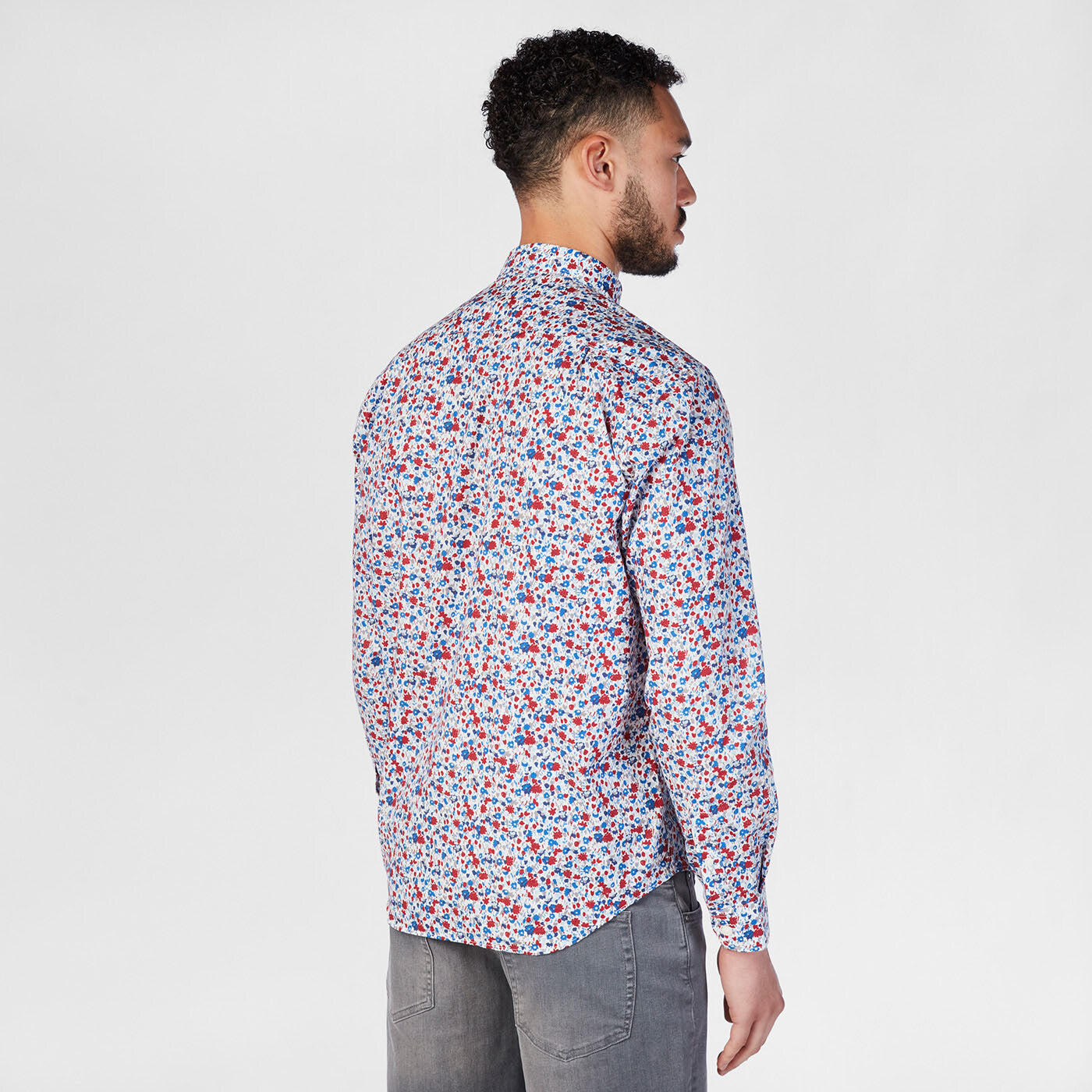 Chemise manches longues imprimé floral