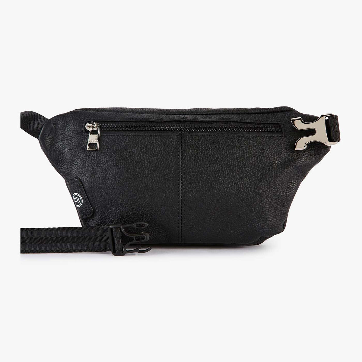 Banane London en cuir noir