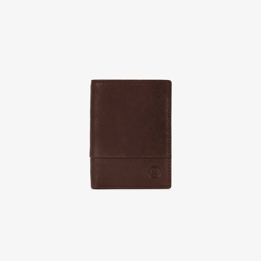 Petit portefeuille en cuir Anchorage chocolat