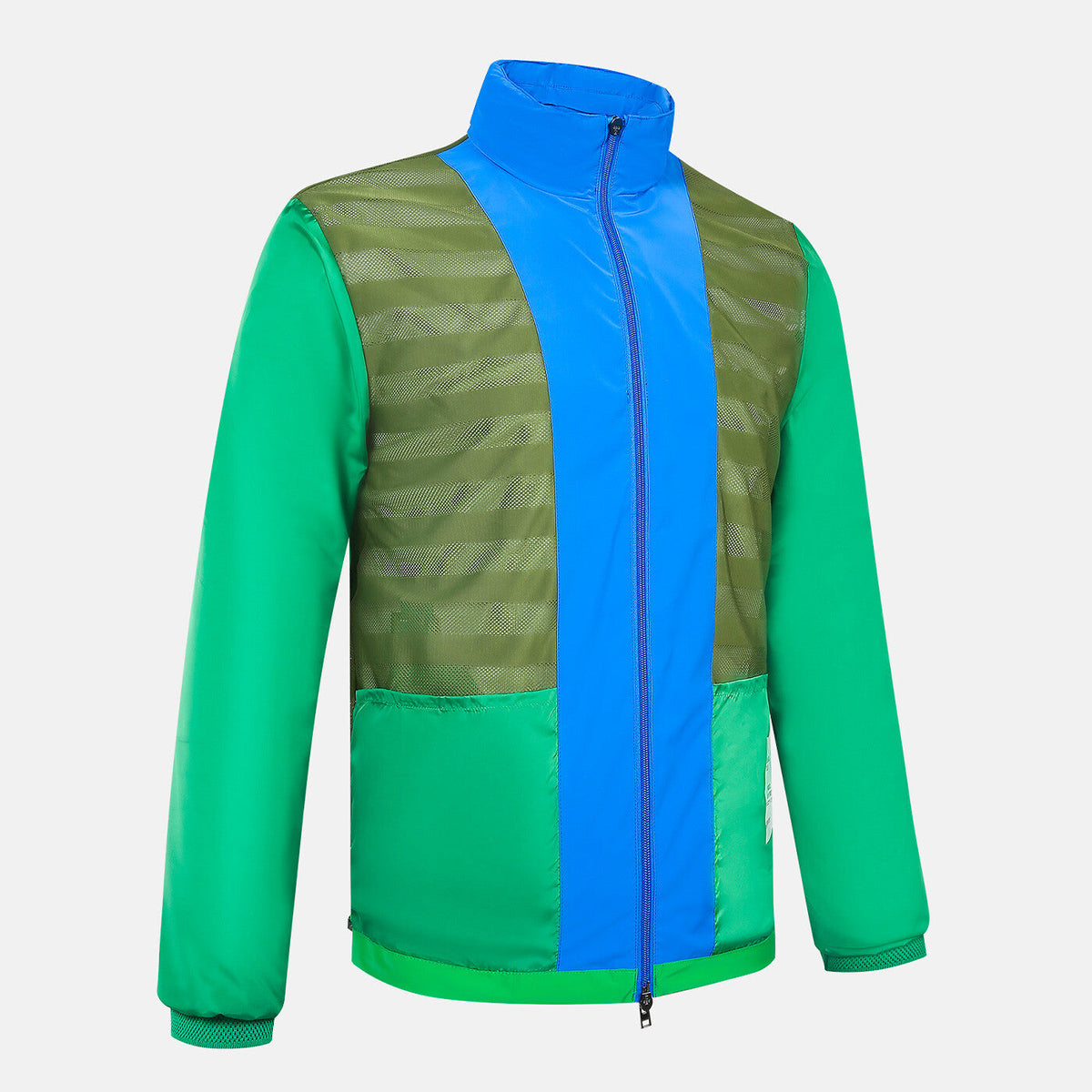 Veste coupe-vent Junior bicolore vert gazon