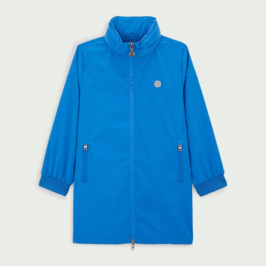 Veste longue coupe-vent Junior bleu royal PLAY