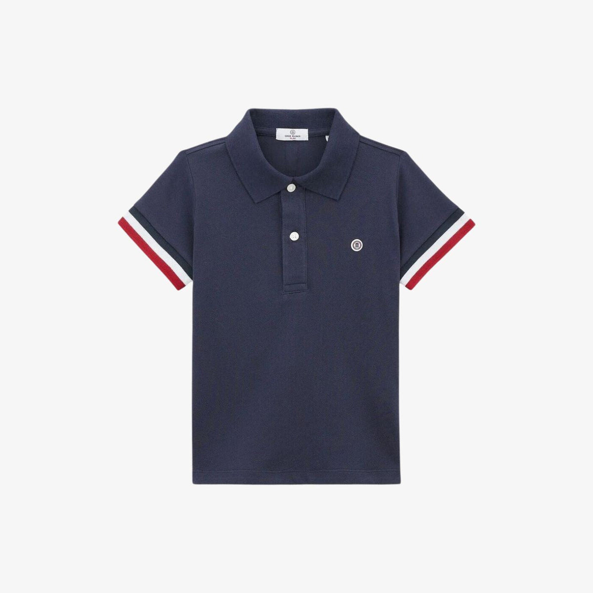 Polo Junior maille piquée bleu foncé PLAY