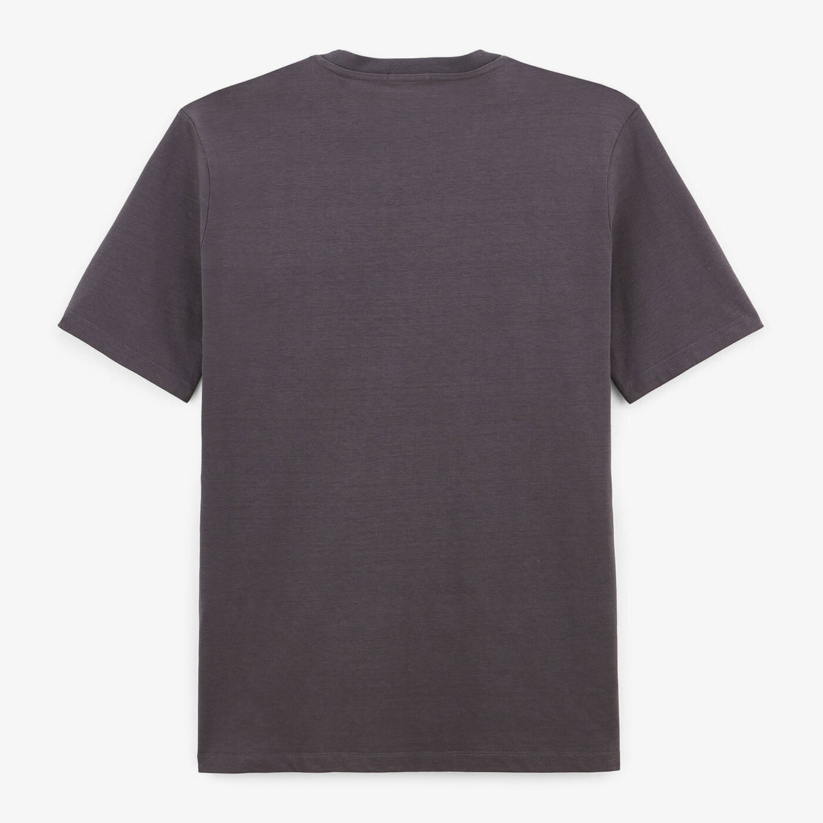 T-shirt col rond gris acier en jersey de coton