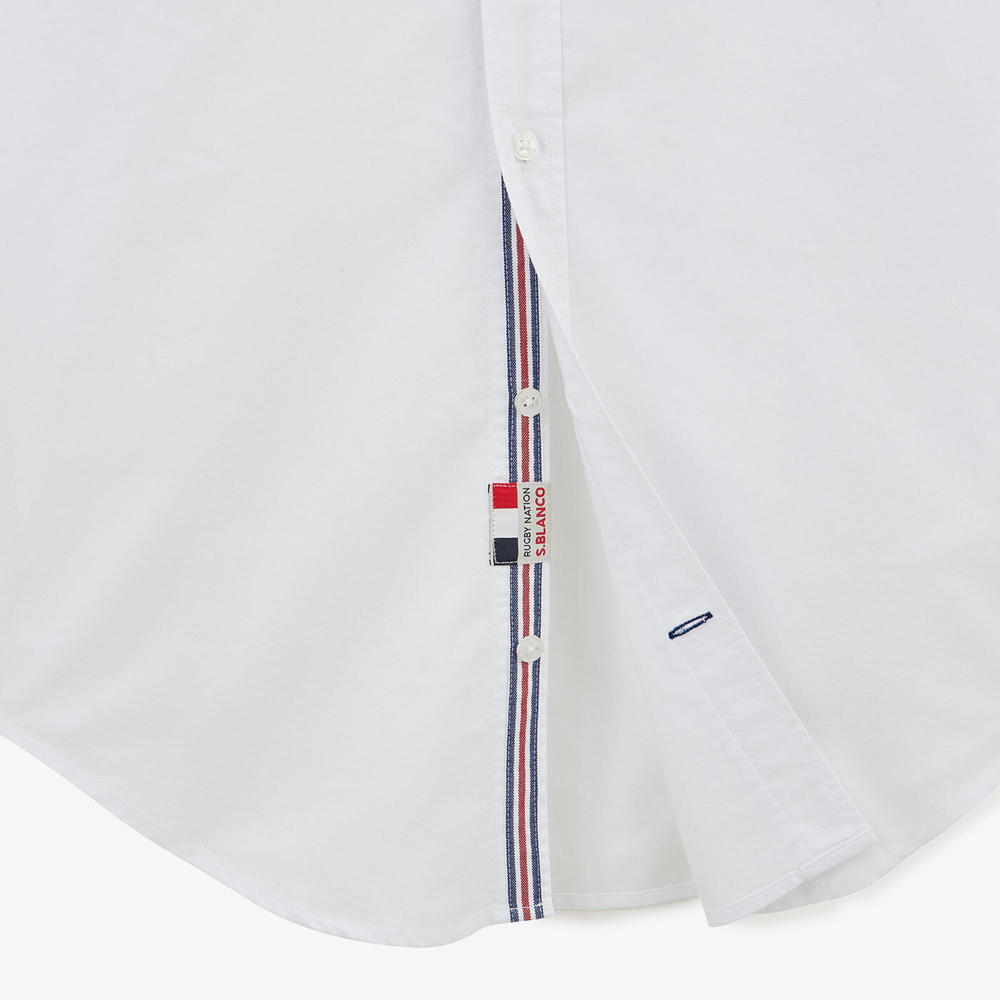 Chemise brodée Rugby Nation FRANCE blanche