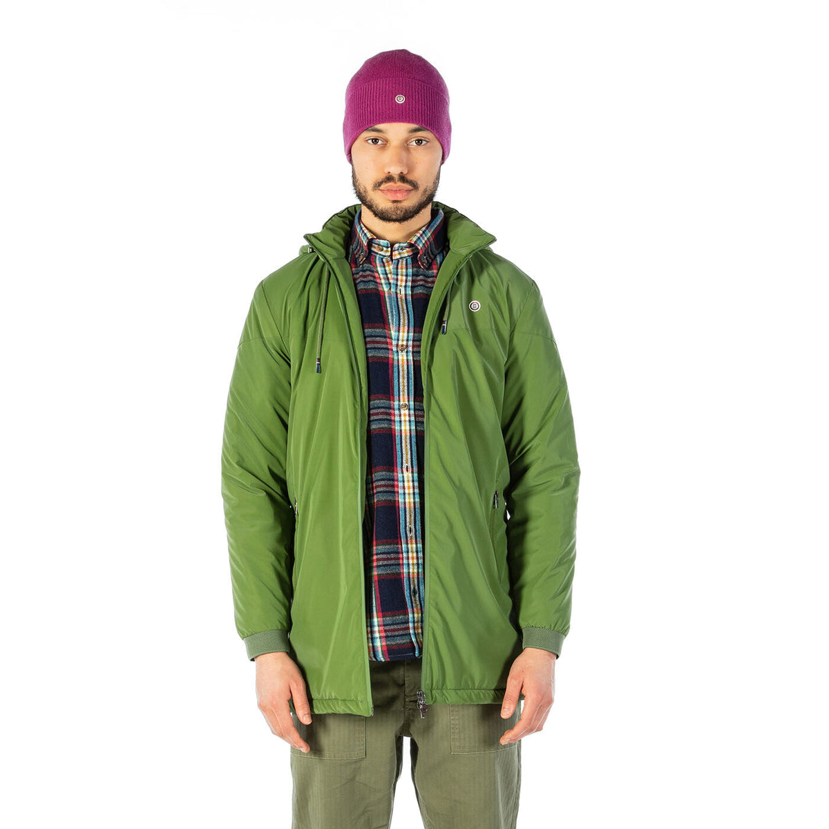 Parka longue Cap Finistère vert olive