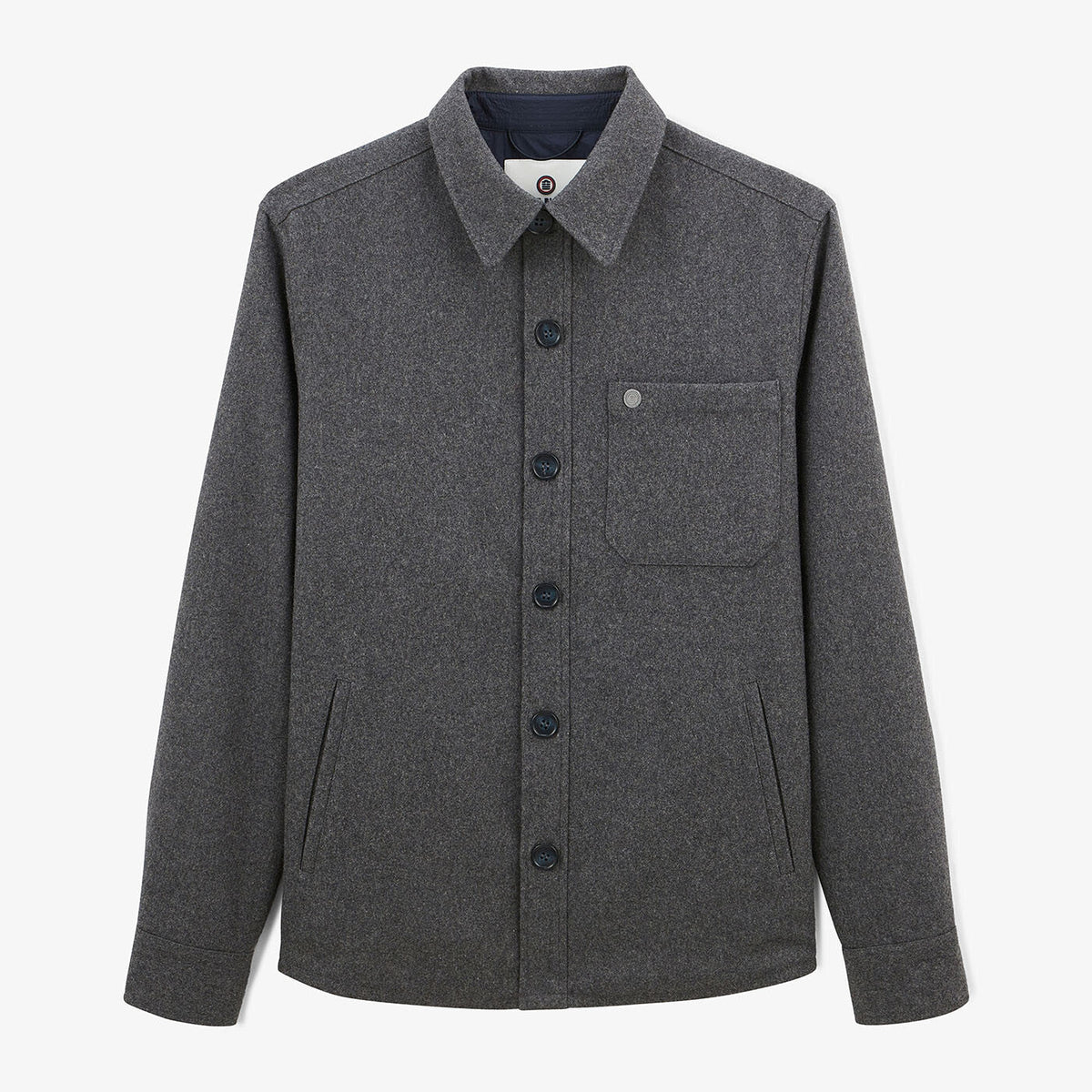 Veste Trap en laine gris chiné