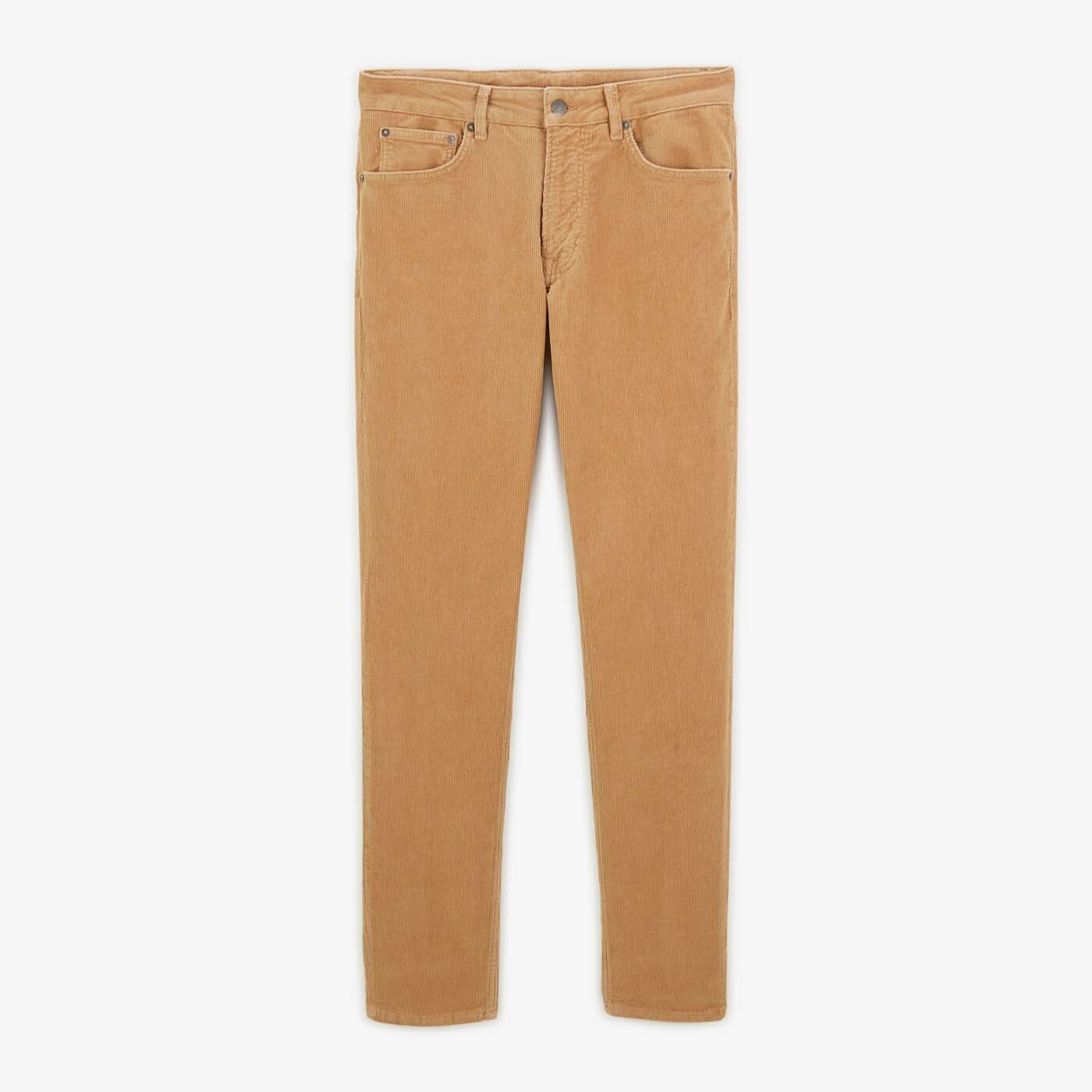 Pantalon 330 velours coupe tapered beige