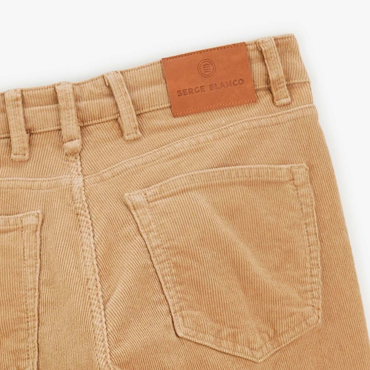 Pantalon 330 velours coupe tapered beige