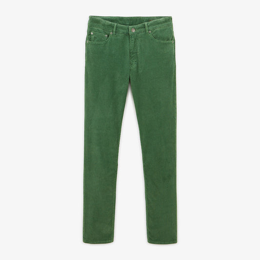 Pantalon 330 velours coupe tapered vert olive