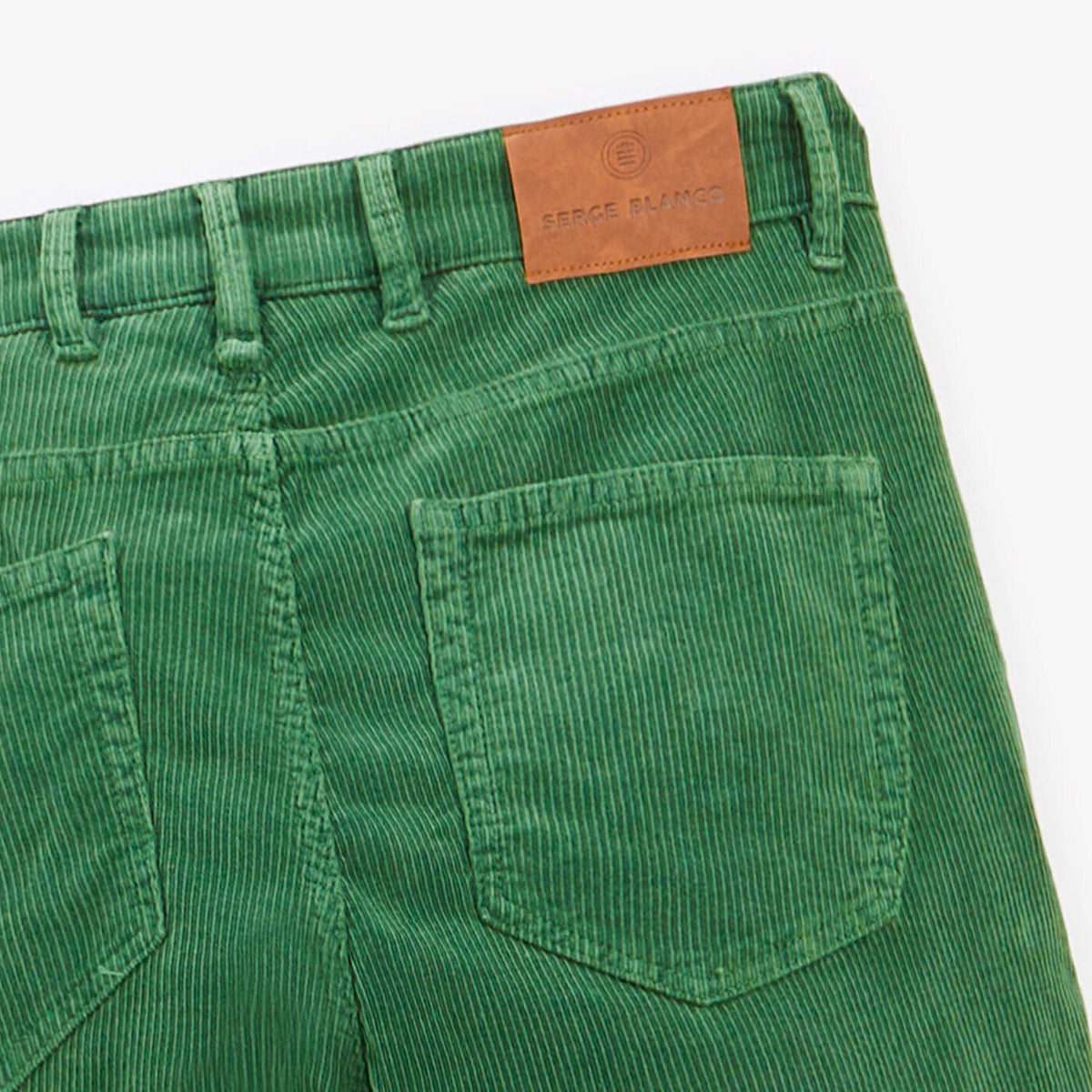 Pantalon 330 velours coupe tapered vert olive