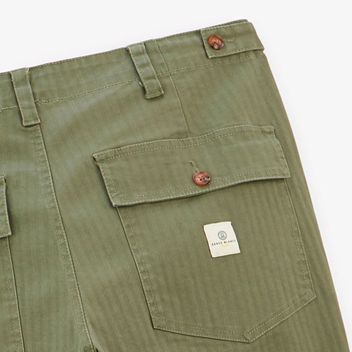 Pantalon 543 PLAY coupe droite vert militaire