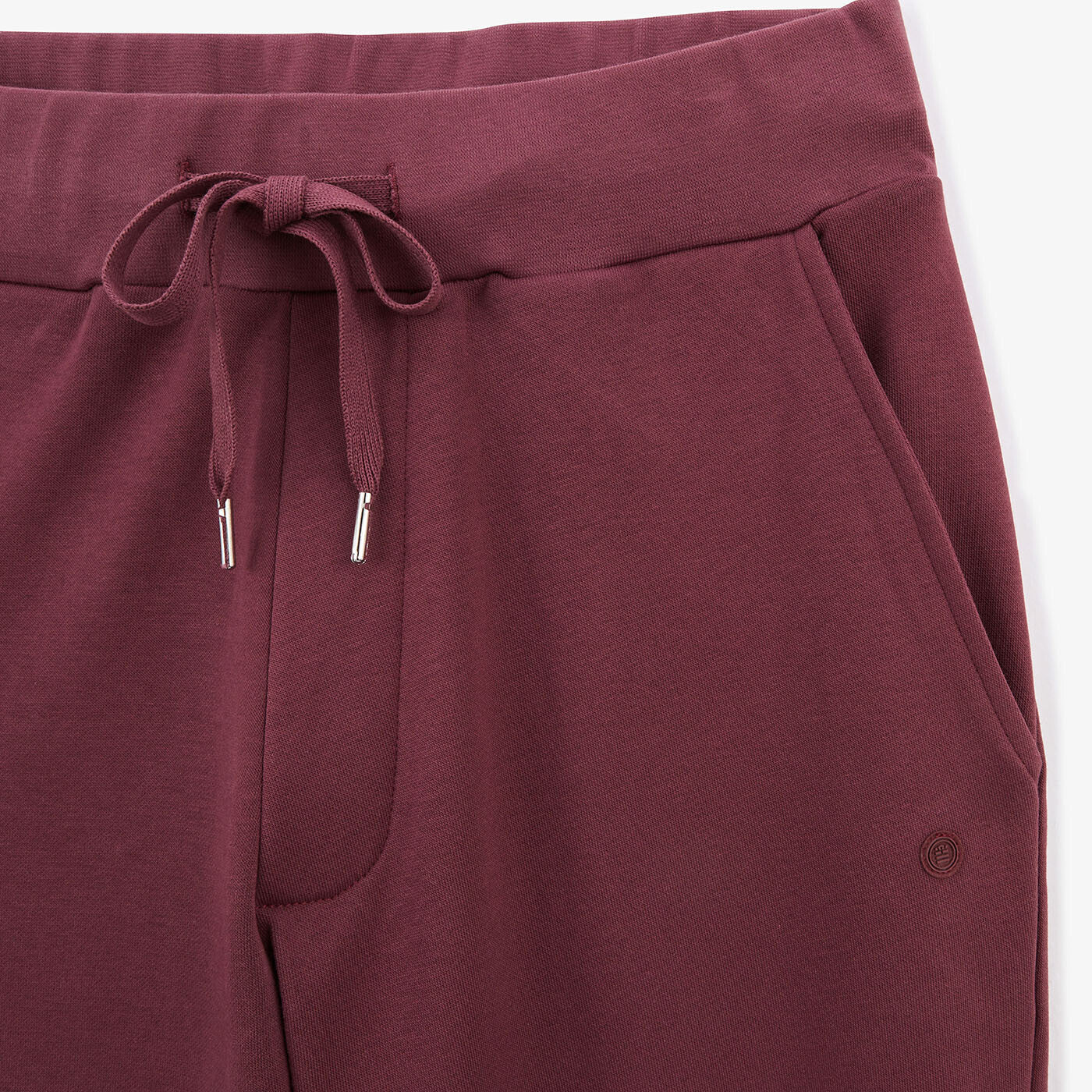 Pantalon de jogging en molleton brossé rouge bordeaux