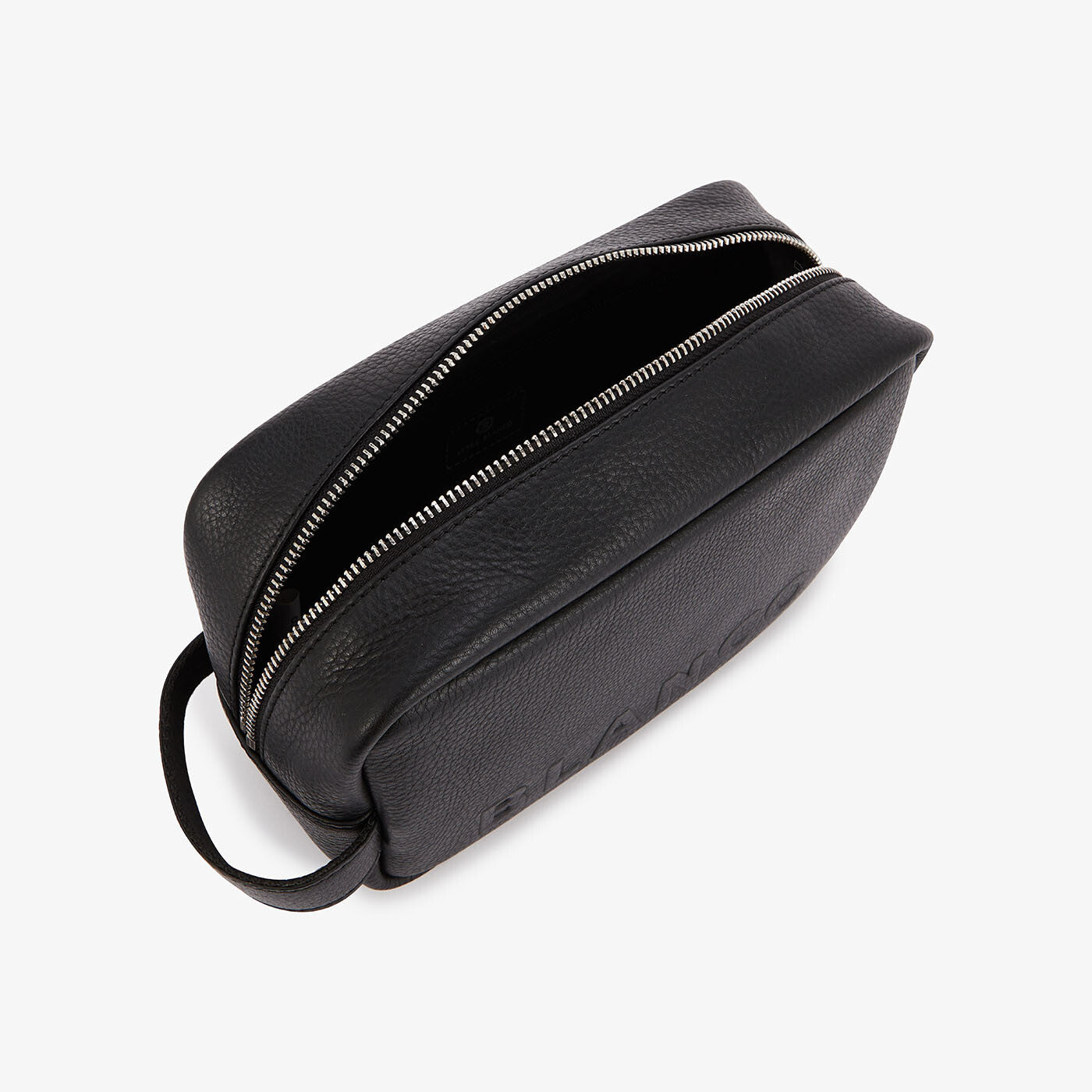 Trousse de toilette en cuir noire LONDON