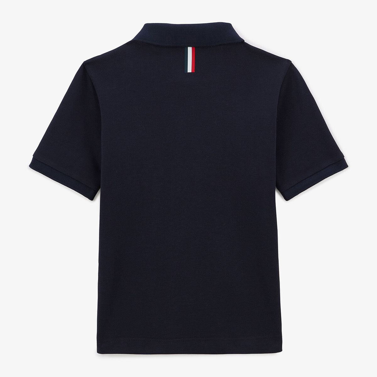 Polo Junior manches courtes en coton bleu foncé