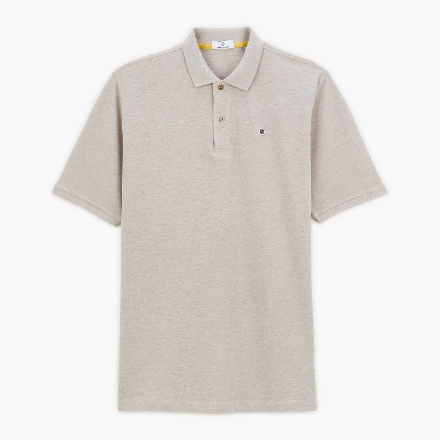 Polo en maille piqué COCOTTE édition limitée beige chiné