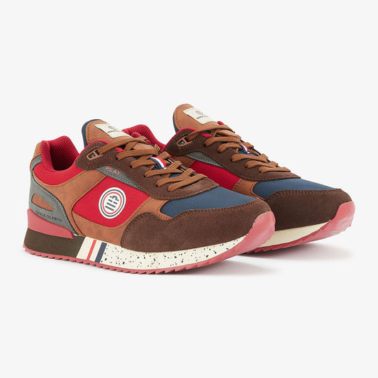 Sneaker Chamonix tricolore marron